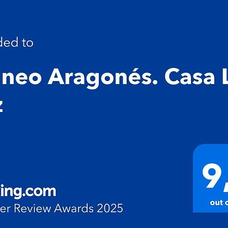 Pirineo Aragones. Casa La Paz Villa Sabiñánigo Eksteriør billede